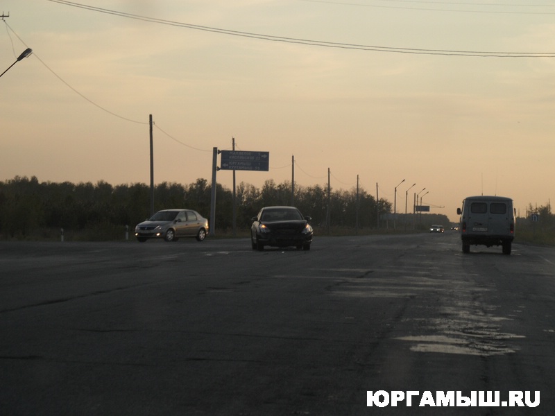 Перекресток на трассе. ДТП Щучанский район трасса Байкал.